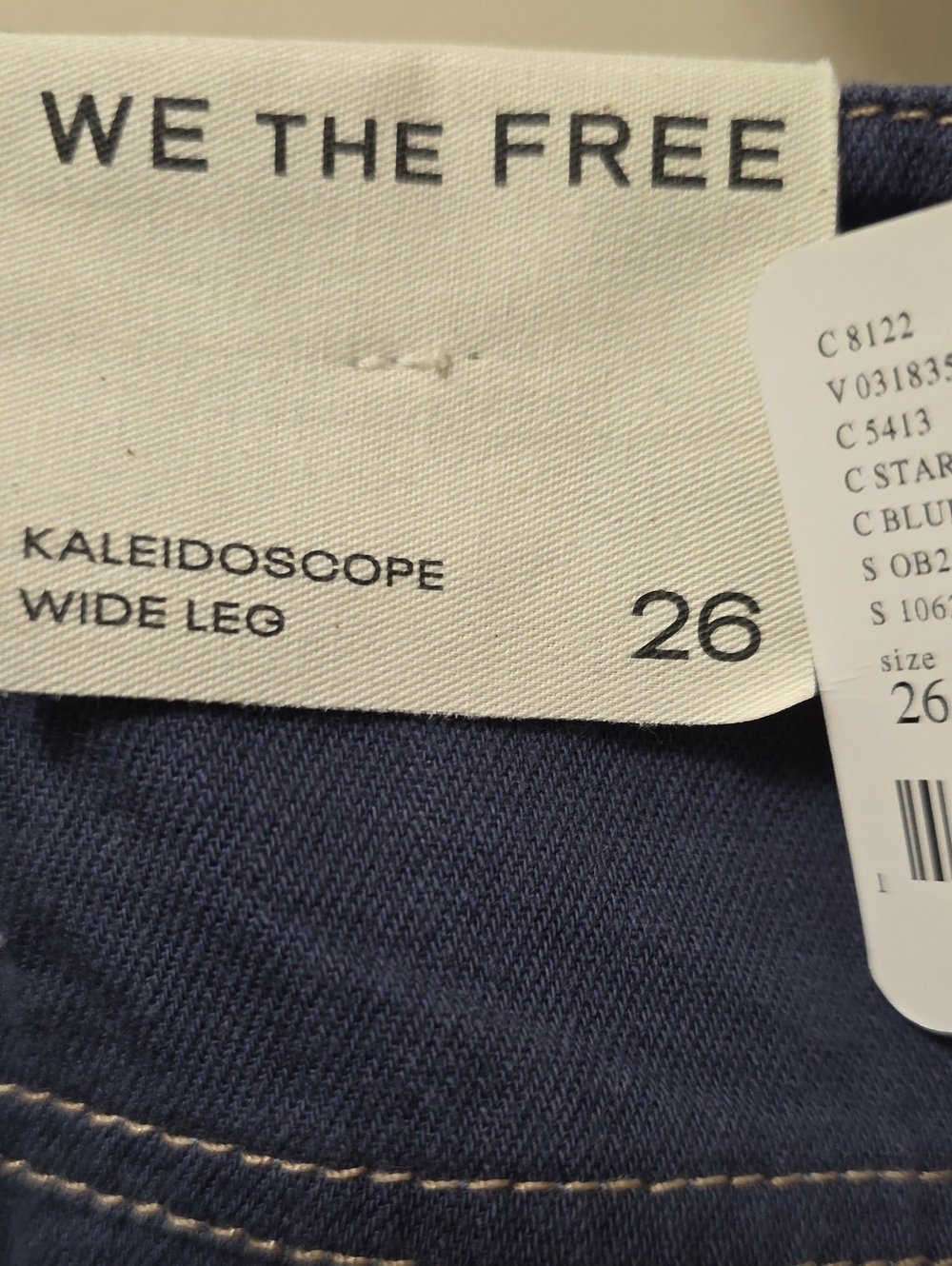 We The Free Kaleidoscope Wide Leg Jeans Size 26 SOLD OUT - Picture 8 of 12